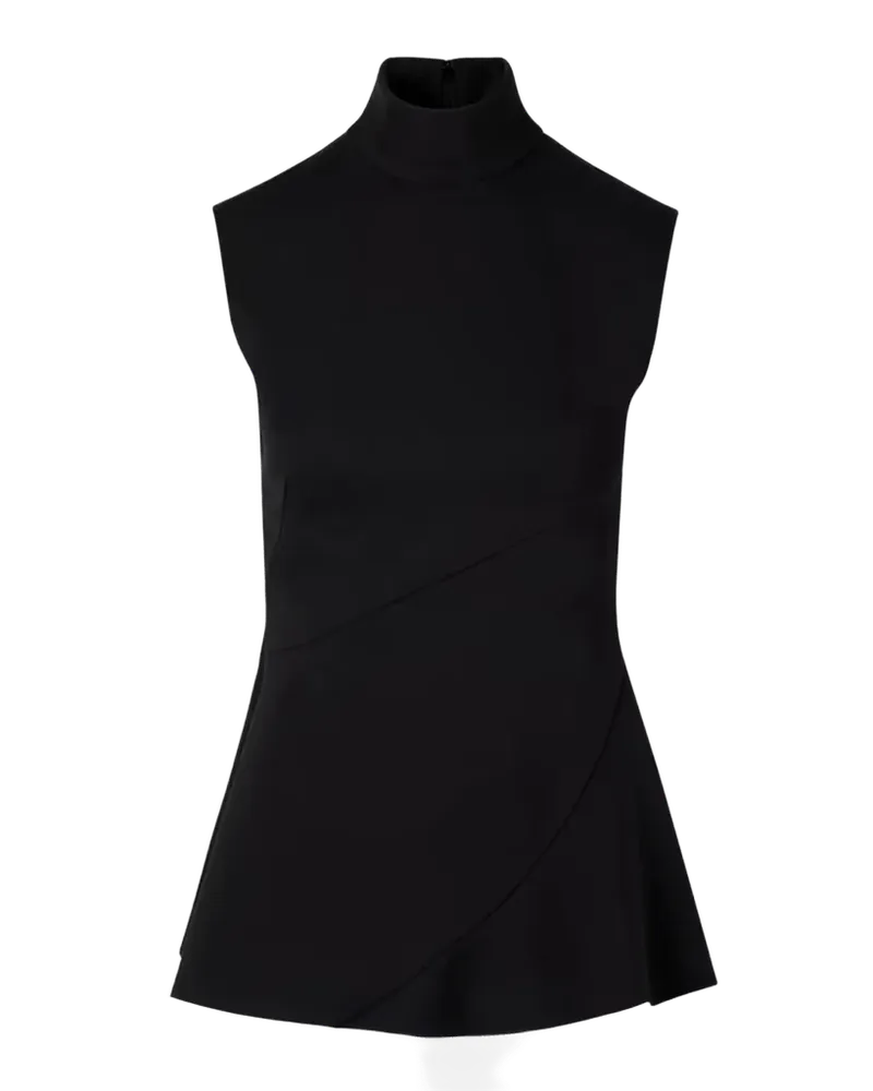 Mock Turtleneck Peplum Top
