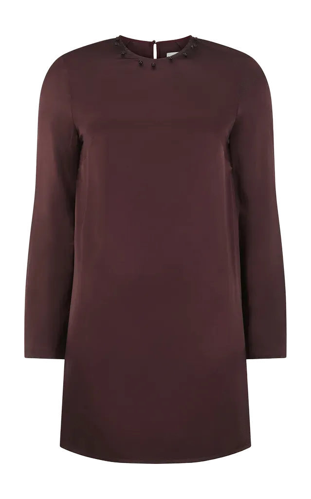 Saul Silk Satin Mini Dress