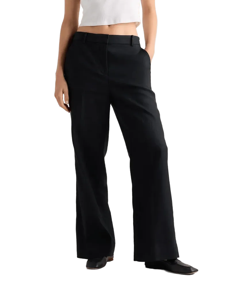 European Stretch Linen Trouser