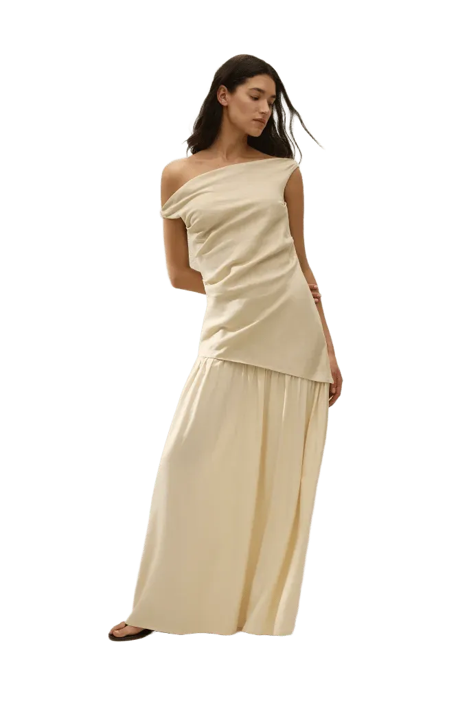 Roma Maxi Dress Panna - Final Sale