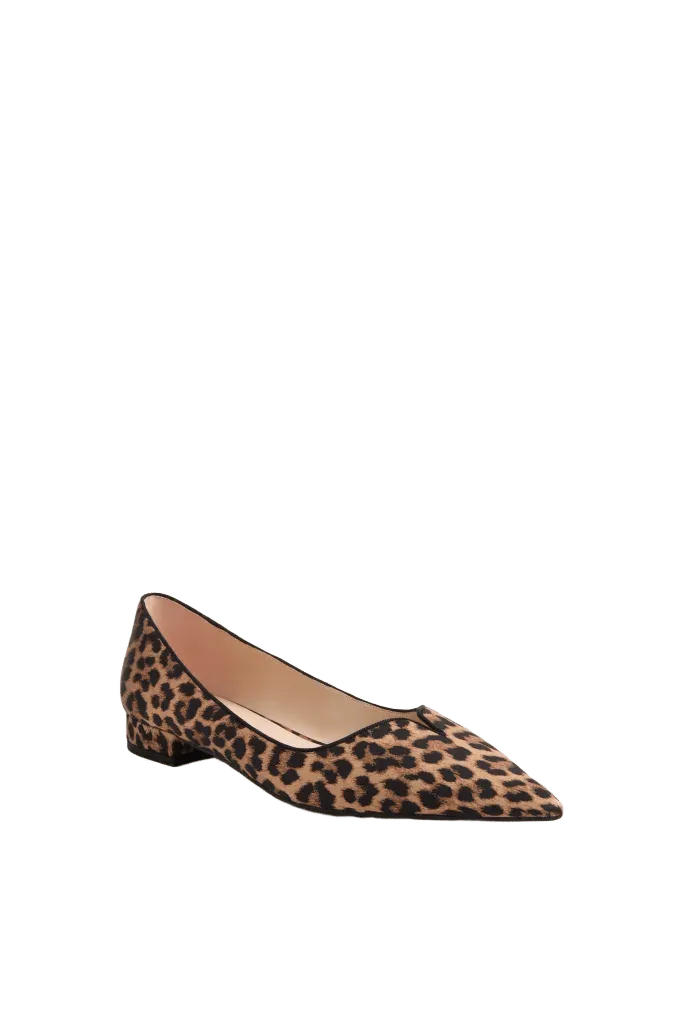 Leopard Silk Camilla Flats