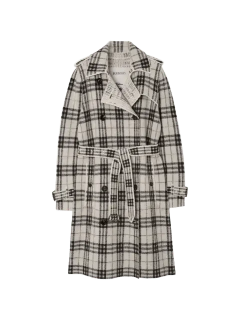 mid-length cashmere wool blend trench coat