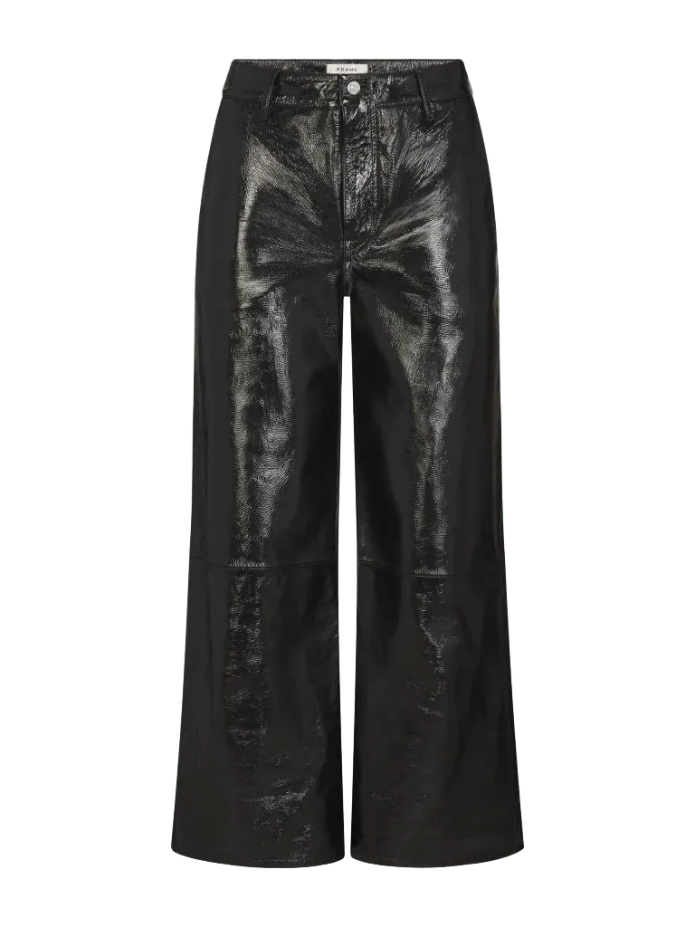 The Patent Leather Swing Trouser -- Black