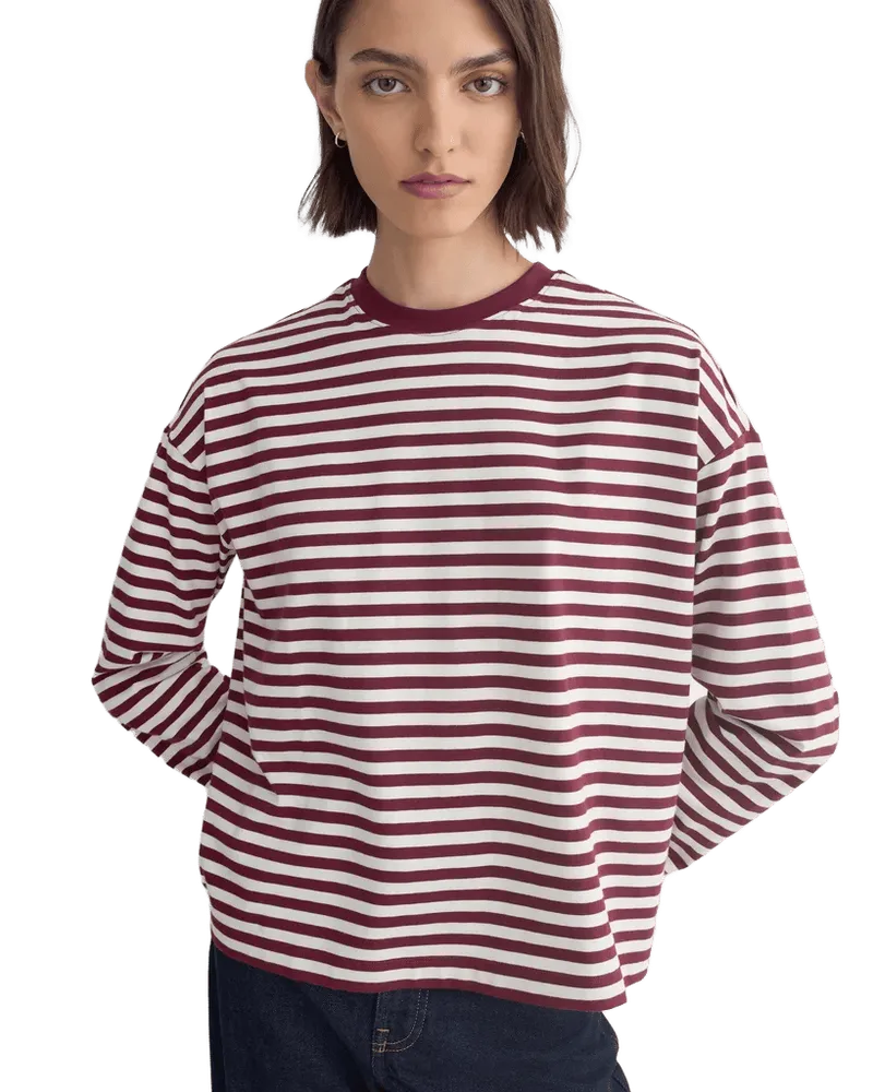 Forever Jersey Boxy Long-Sleeve Crew