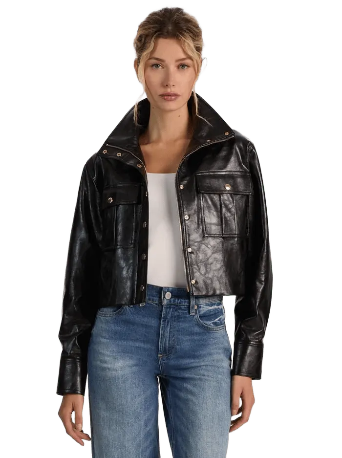 JAMES VEGAN FUNNEL NECK PARKA