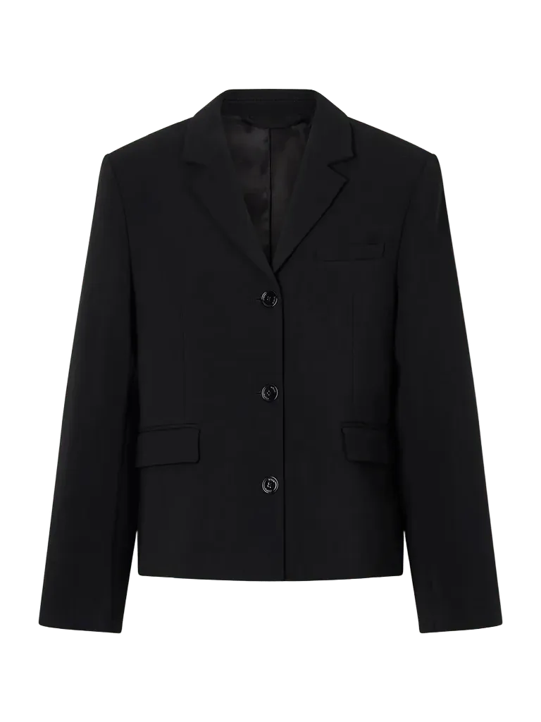 Wool-blend blazer