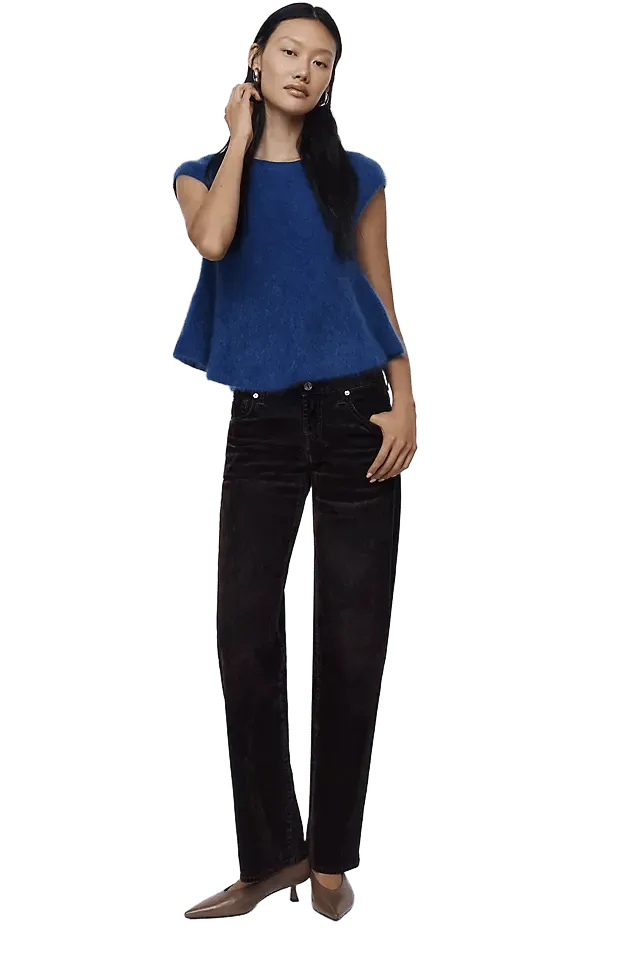 7 For All Mankind Set Low Rise Straight Leg Jeans