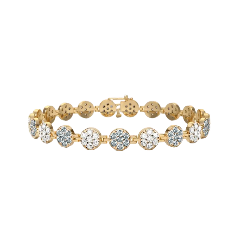 Rosecliff Tennis Diamond & Nantucket Blue Topaz Bracelet
