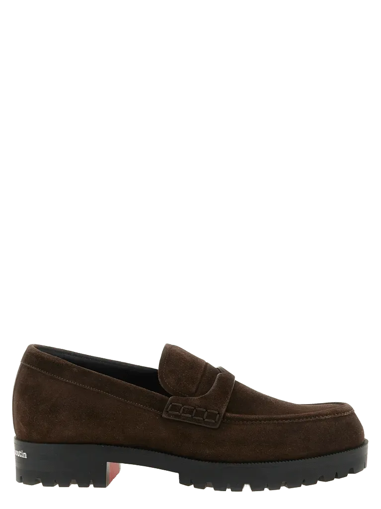 Christian Louboutin Calfskin Loafer — Brown