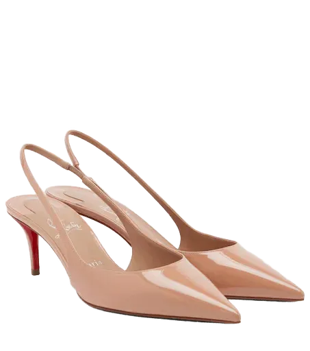 Miss Z 60 patent leather slingback pumps
