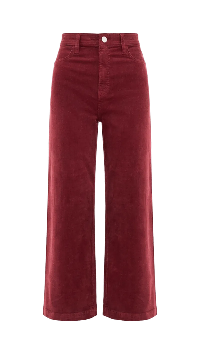 Penny Crop High Rise Corduroy Pants