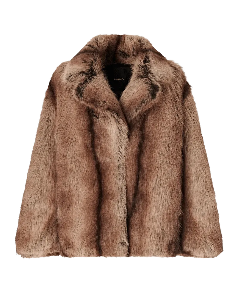 Pinko Oversized Caban Coat — Beige