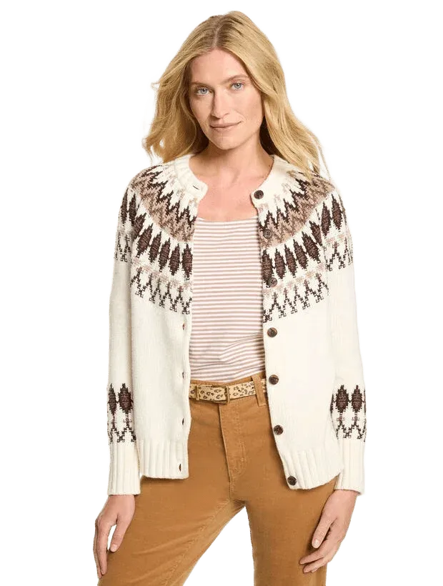 Fair Isle Crewneck Cardigan