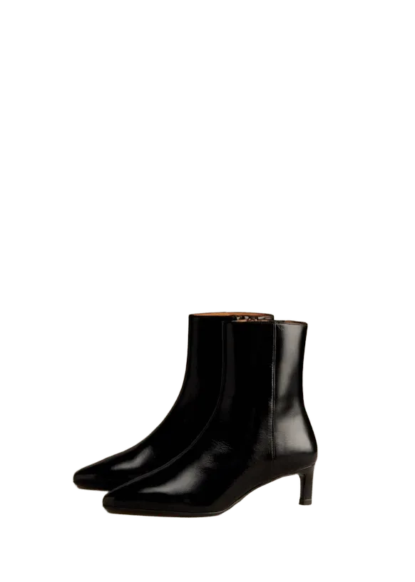 Garance Ankle Boots - Patent Black