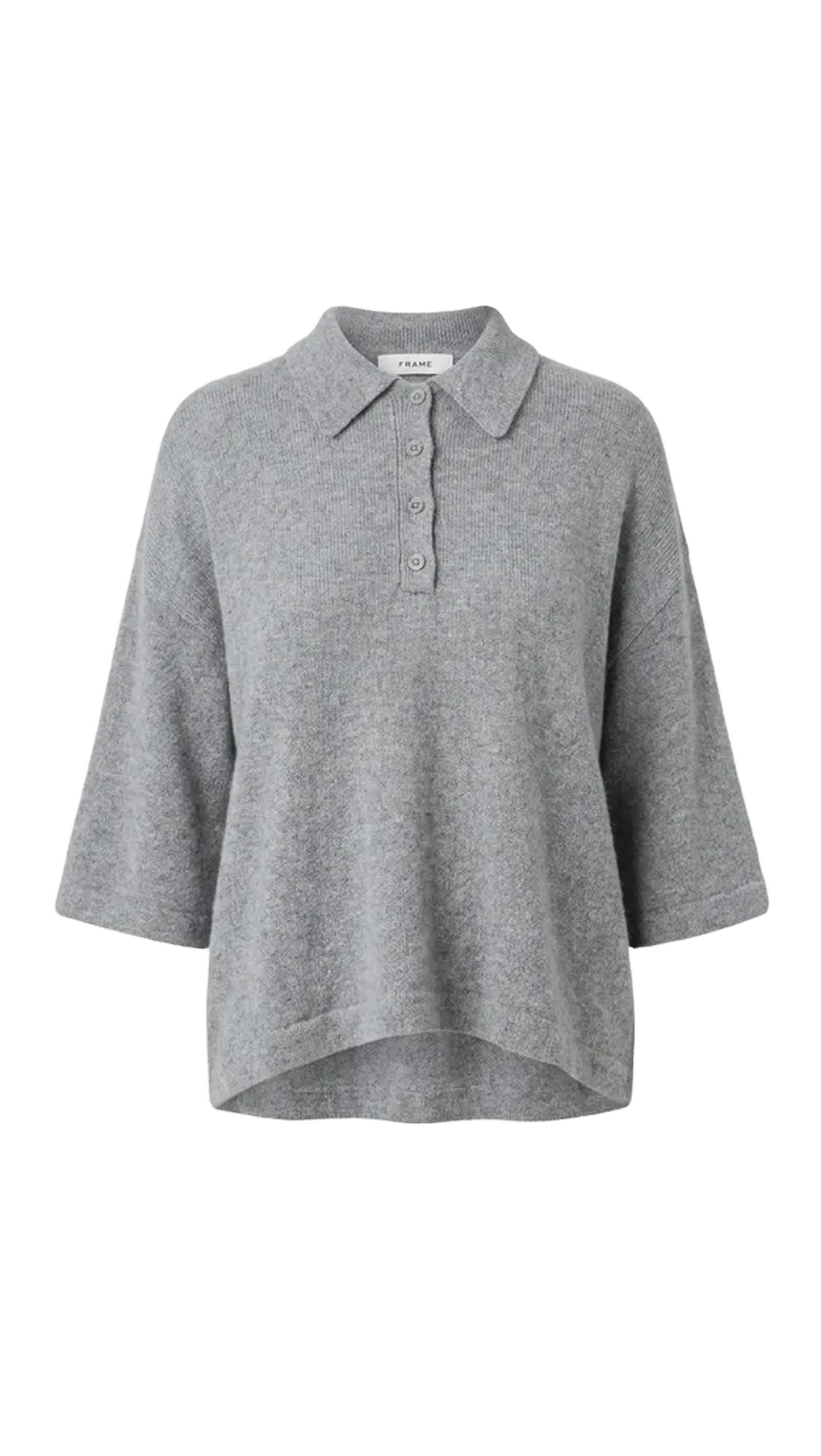 The Academy Polo Cashmere Pullover