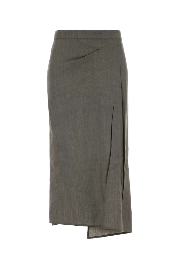 Victoria Beckham Ore Gonne Skirt — Gray