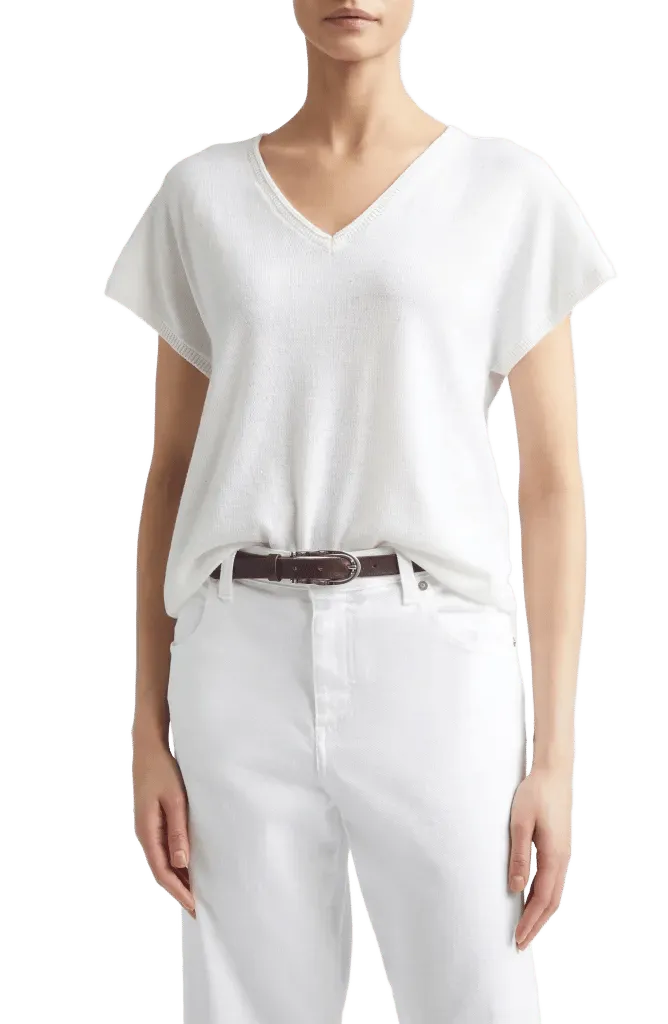 V-Neck Wool Blend Sweater