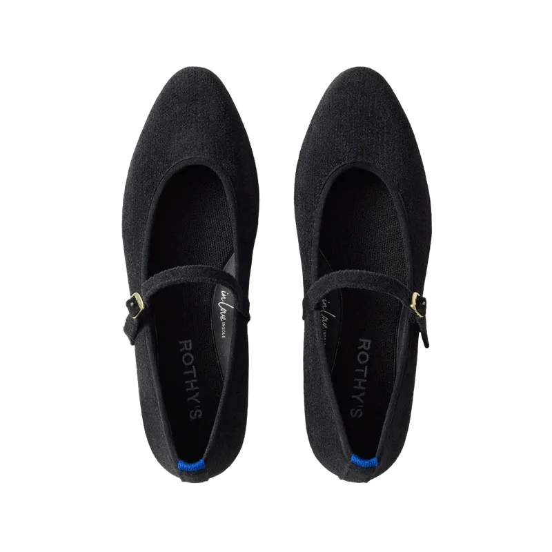 The Almond Mary Jane - ReVelvet Black