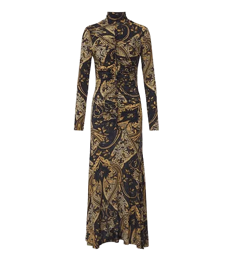 Ida paisley jersey midi dress