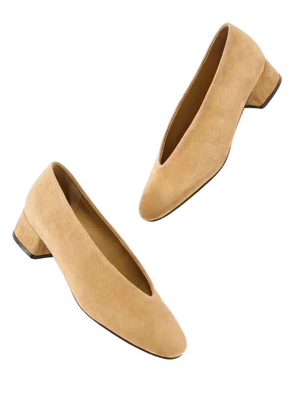 Winona Suede Block Heel Pumps