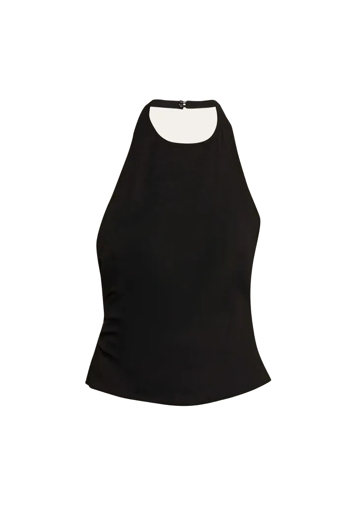 Sylvie Linen-Blend Halter Top