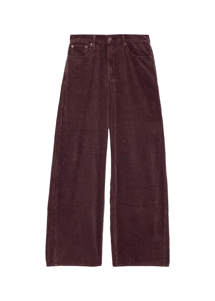 Corduroy Wide-Leg Pants