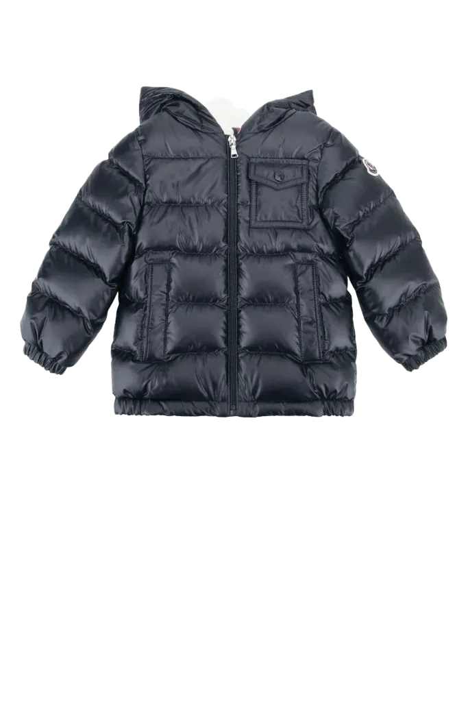 Moncler Jr Jacket Down Jacket — Navy
