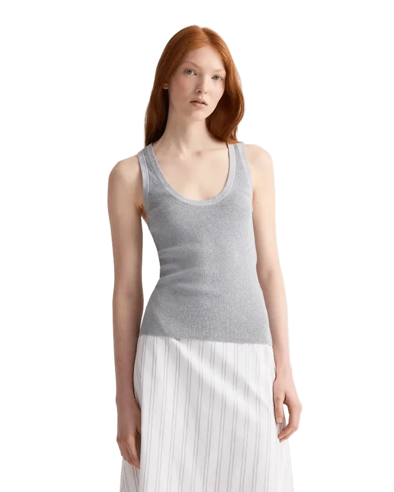 First Layer Tank in Cotton Silk