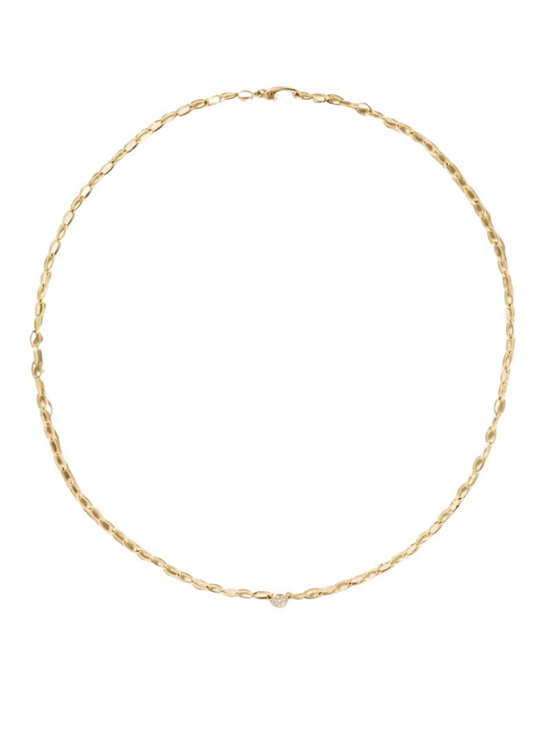 Small Edith 18-karat gold diamond necklace - gold - One Size