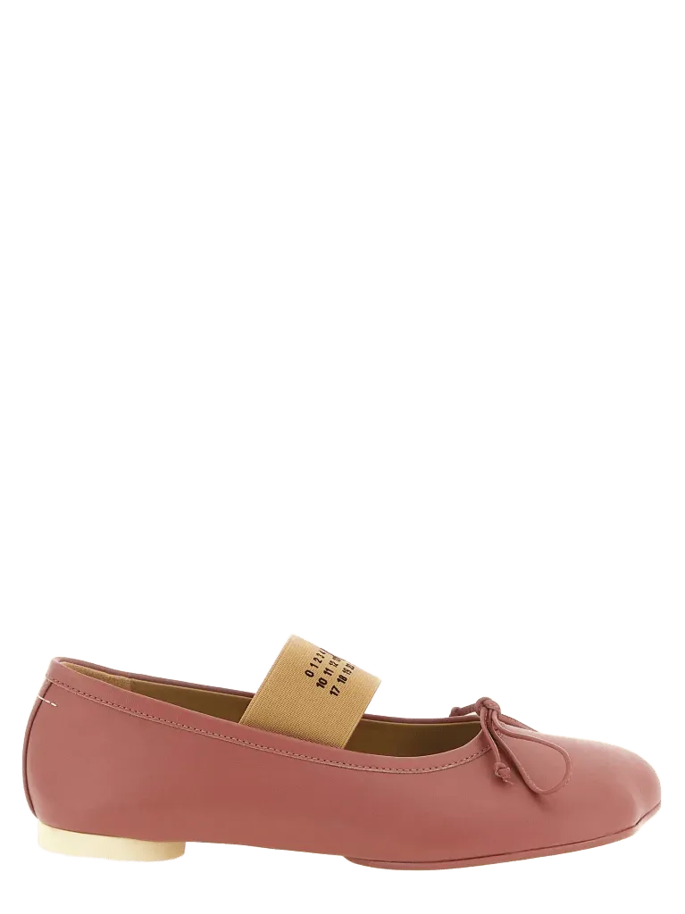 MM6 Maison Margiela Anatomic Numeric Ballet Flat — Pink