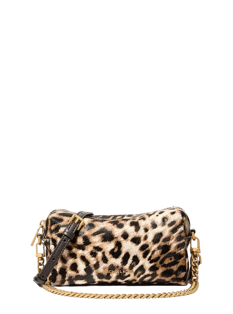 Bryant Small Leopard Print Calf Hair Convertible Crossbody Bag