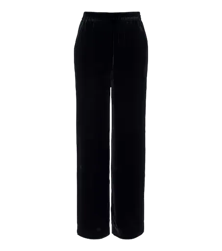 Plaza velvet straight pants