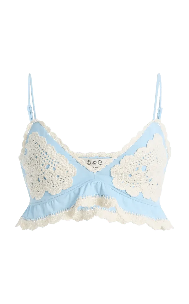 Niamh Embroidered Bikini Top