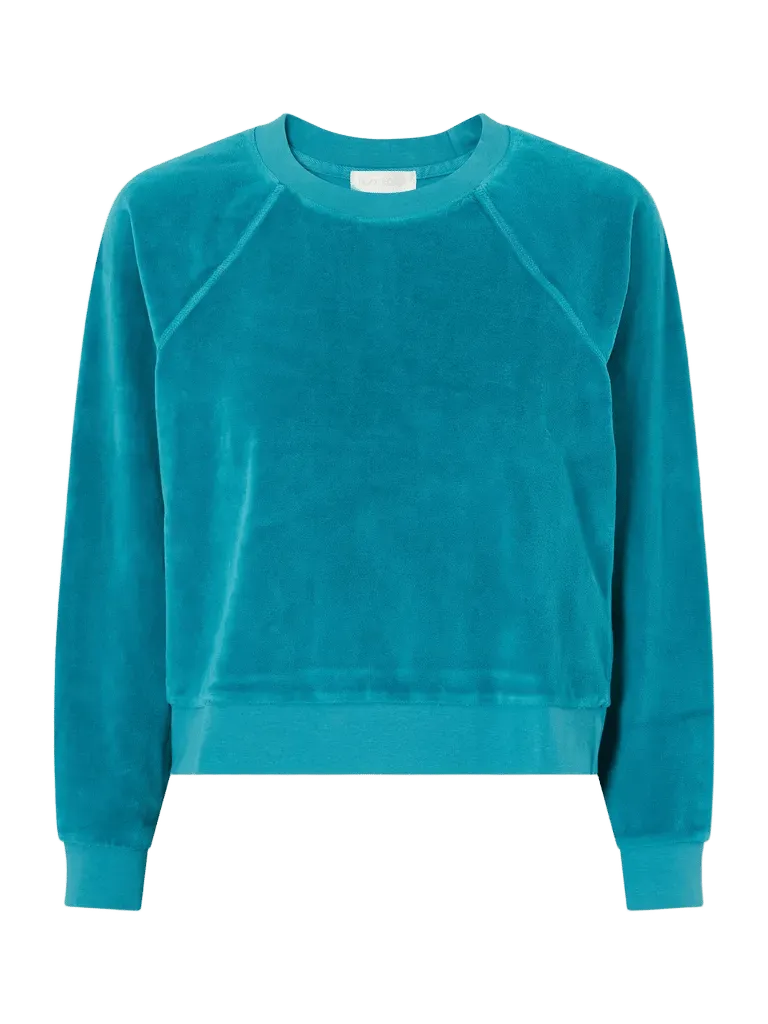 Tilos cotton-blend velour sweatshirt