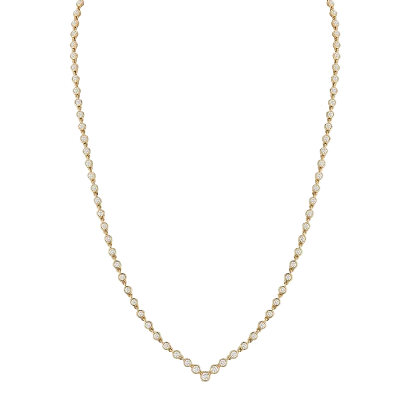 Lulu Jack V Tennis Necklace