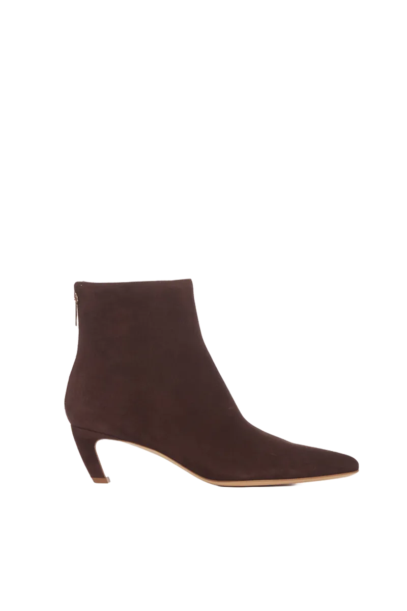 Clayton Ankle Boot in Dark Chocolate Suede