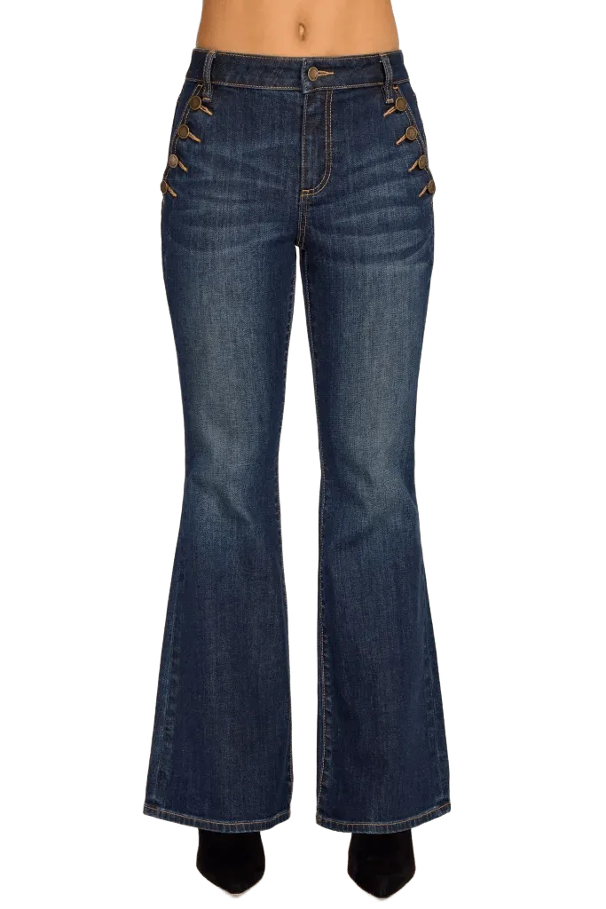 Helena High-Rise Demi Petite Flare Jean