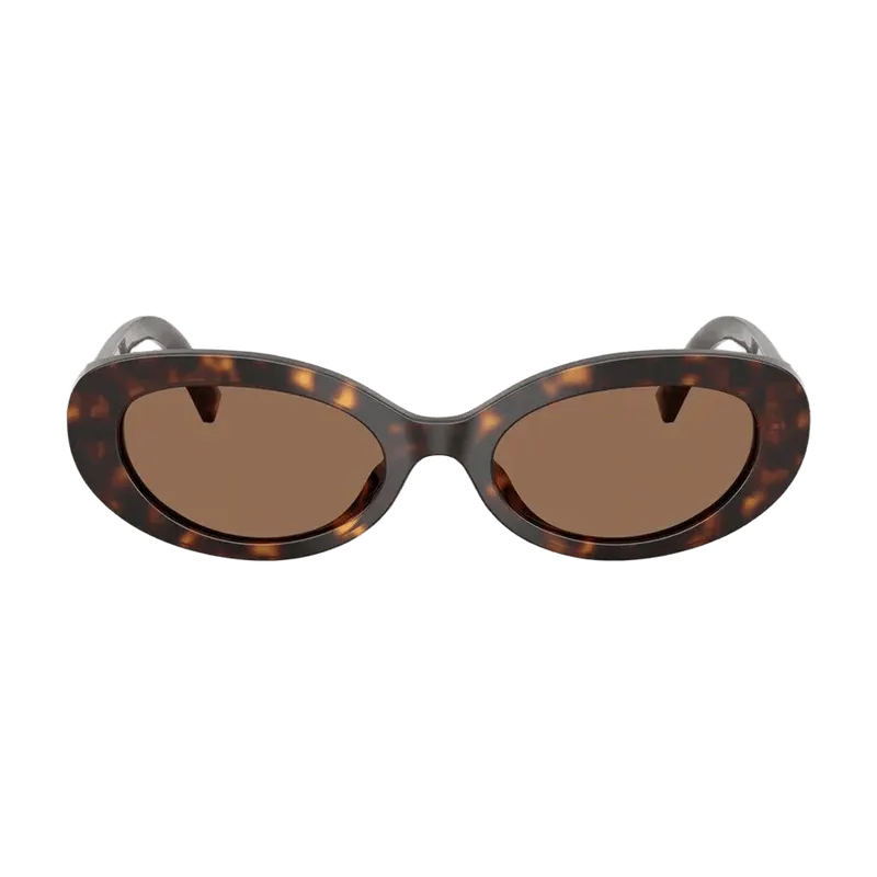 Dolce&Gabbana 0DG4537 Oval Tortoiseshell Acetate Sunglasses — Brown