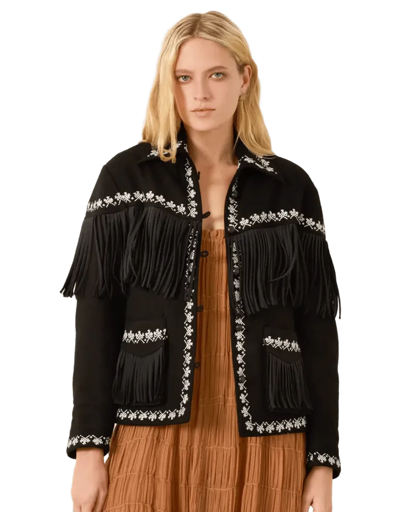 Jude Raven Fringe Jacket