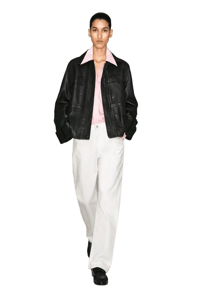LEATHER WORKWEAR JACKET