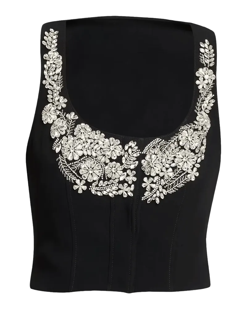 Aliana Embellished Cropped Vest