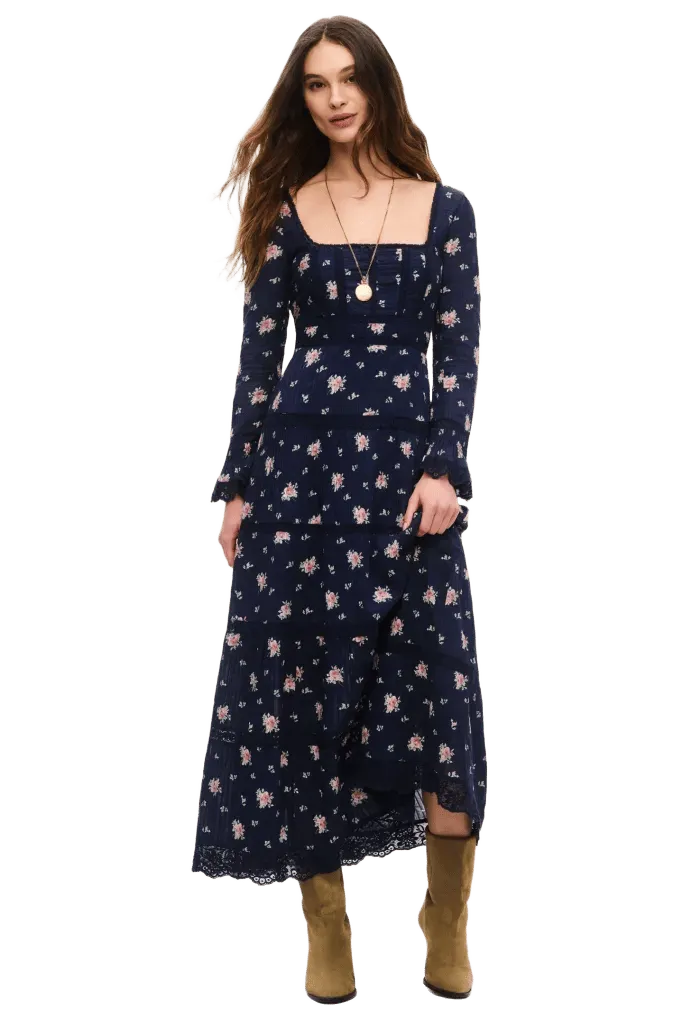 Ivelle Floral Cotton Maxi Dress