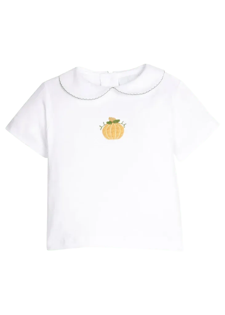 Crochet Peter Pan Shirt - Pumpkin