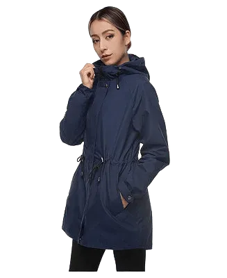 rokka rolla womens hooded anorak trench coat