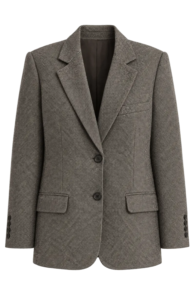 Italian Wool Oversized Blazer