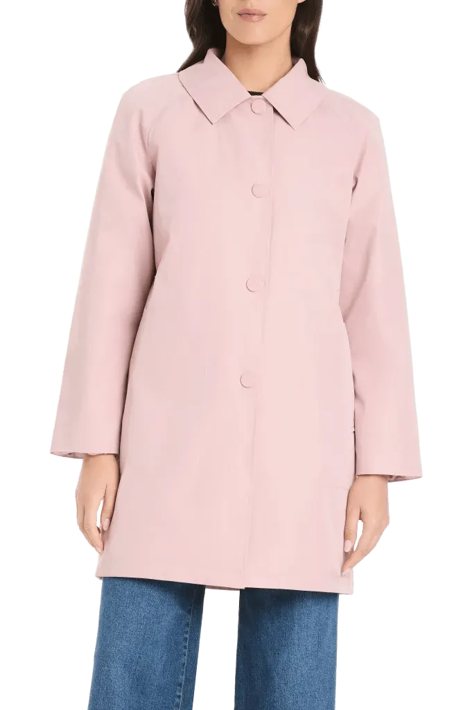 Hooded A-Line Trench Coat