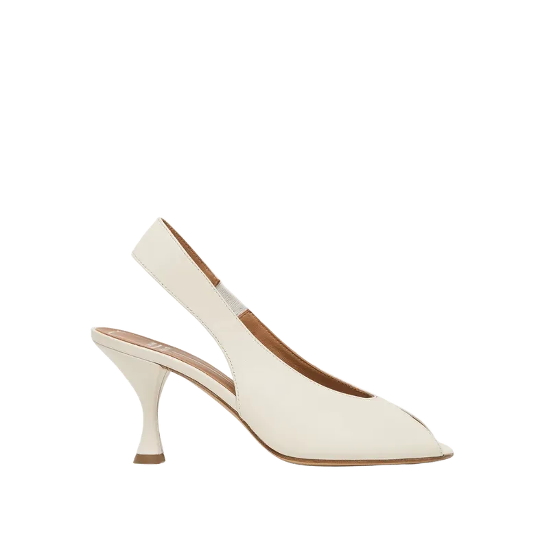 Madow Heels Off White Leather