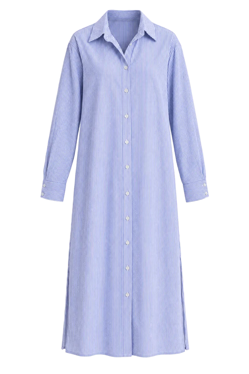 Blue Stripe Griffin Dress