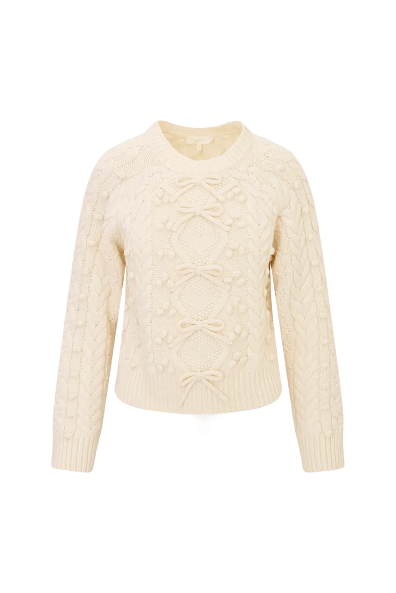 Mavelle Wool Mariner Bow Sweater