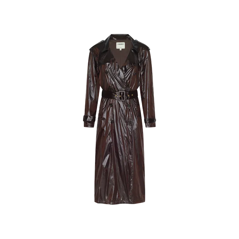 Brinley Nylon Trench Coat